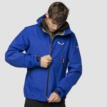 Salewa Hiking Winter Jacket Ortles GTX 3L (3-Layer GORE-TEX, waterproof and windproof) blue Men